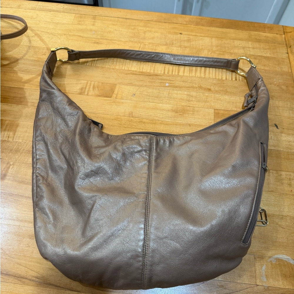 Pristine Ganson Bronze leather hobo bag - Picture 2 of 3